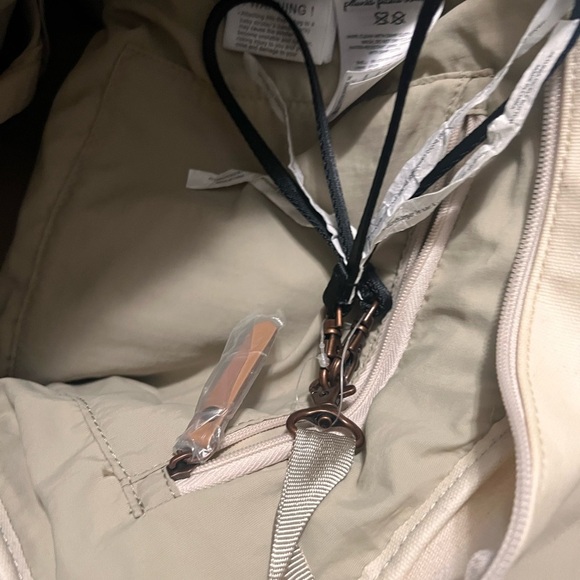 Petunia Pickle Bottom Boxy Backpack Diaper Bag Blue Cream Green Small Bottle Bag - Picture 10 of 15